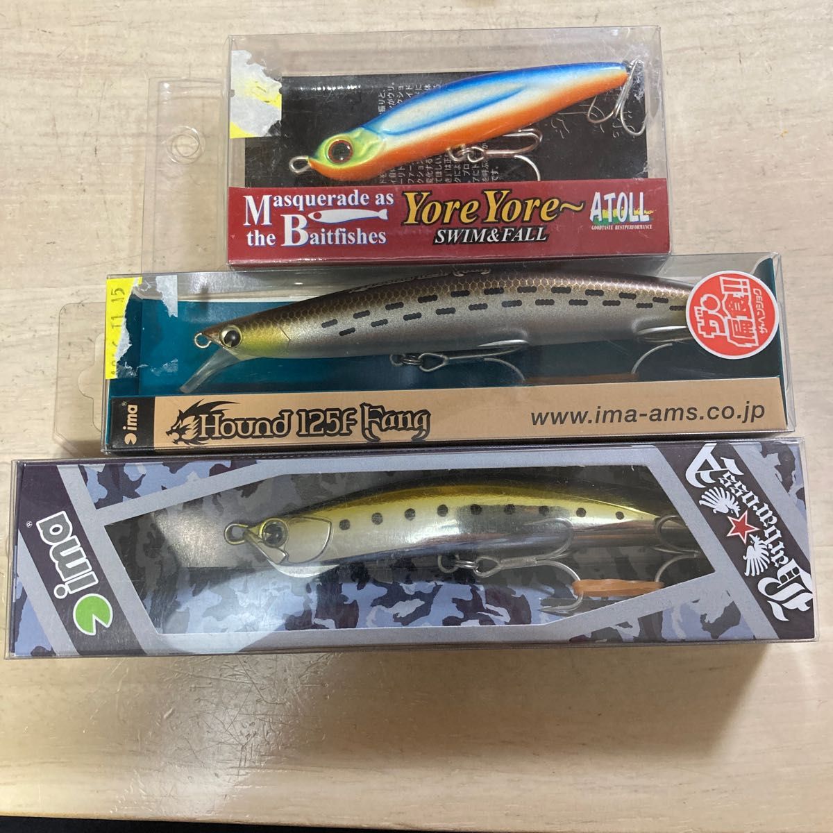 シーバス ルアー ミノー ima apia 邪道 中古16個セット シーバスルアーミノーima apia 邪道中古16個セット