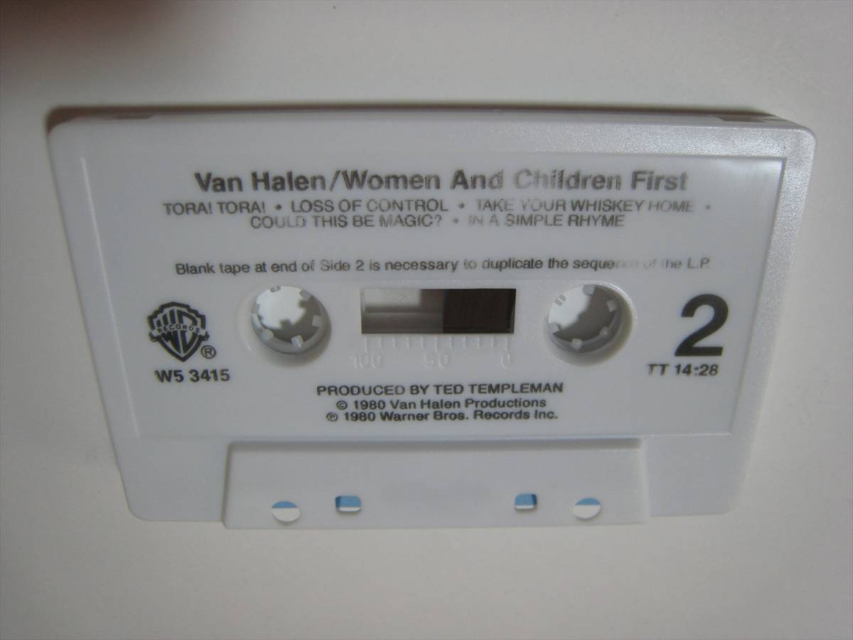 [ кассетная лента ] VAN HALEN / WOMAN AND CHILDREN FIRST US версия Van * разделение Len тьма. .