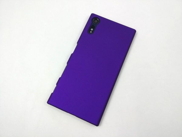 Xperia XZ SO-01J ハードケース カバー シンプル パープル_画像1