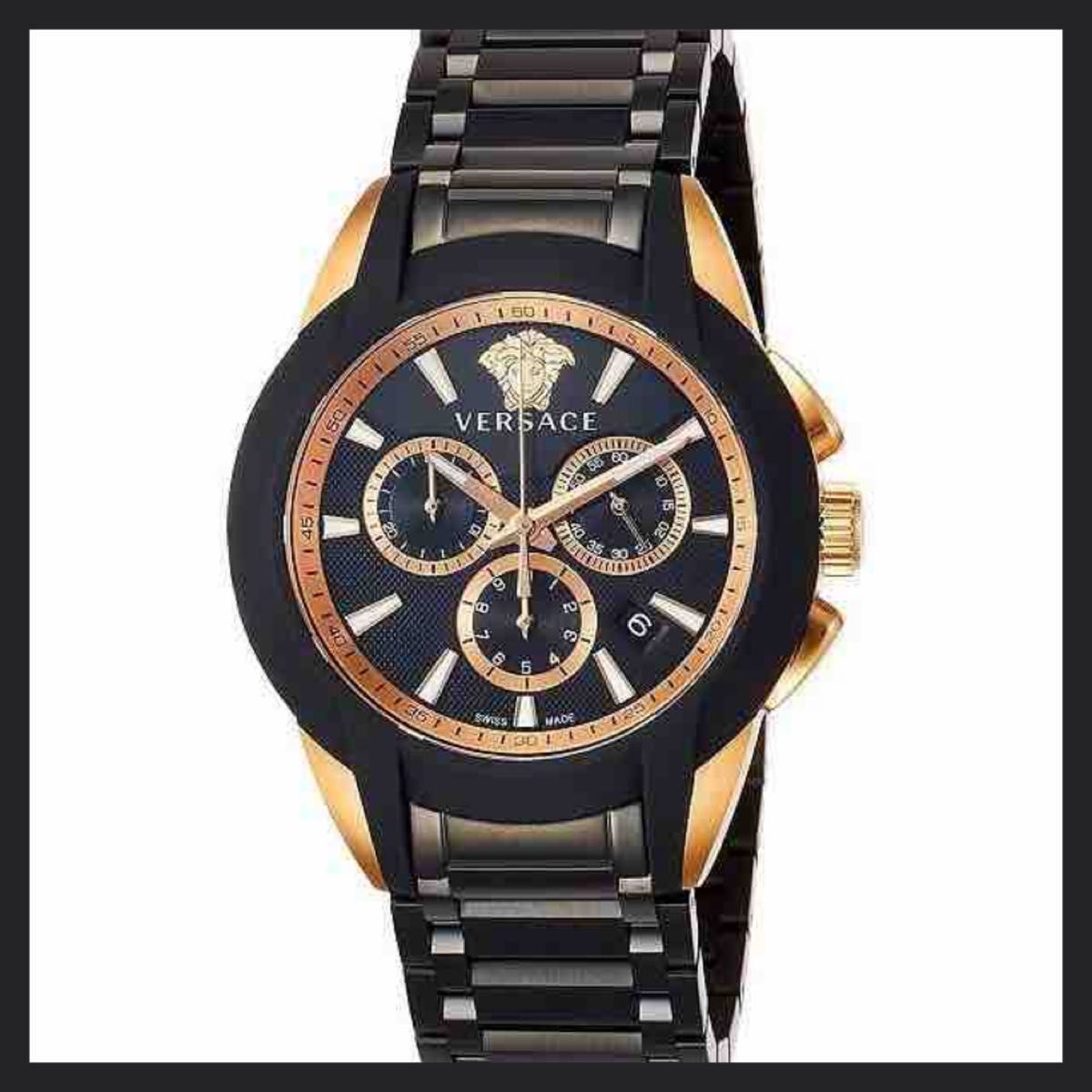 VERSACE ヴェルサーチェ CHARACTERCHRONO 腕時計 美品 クロノグラフ メンズ腕時計