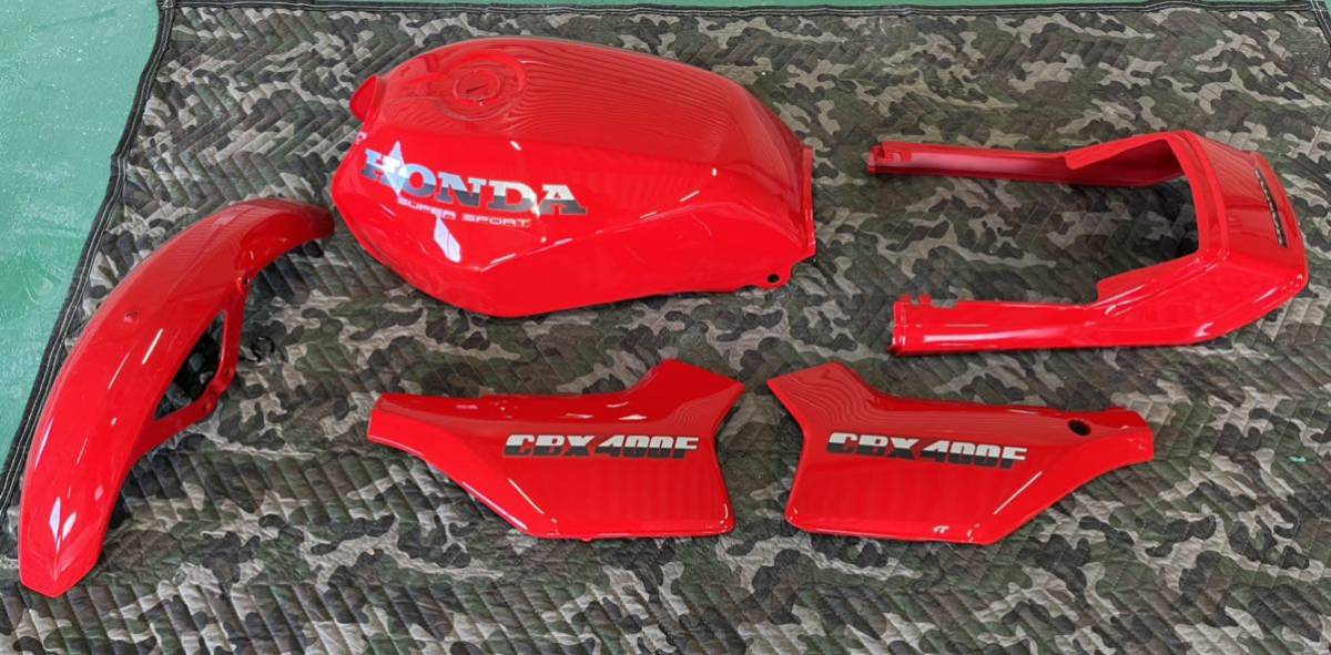 CBX400F 外装セット 赤ソリ(モンツァレッド) 塗装後未使用 売り切り