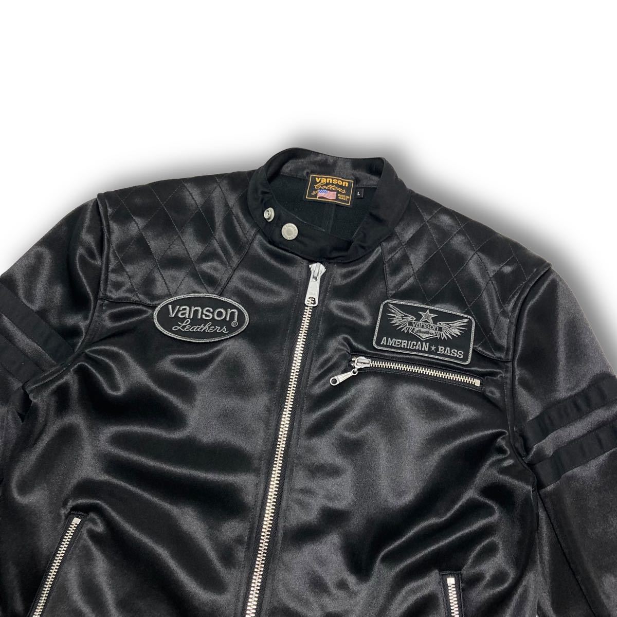VANSON】 バンソン ボンディング シングルライダースジャケット VANSON】 バンソン ボンディング シングルライダースジャケット