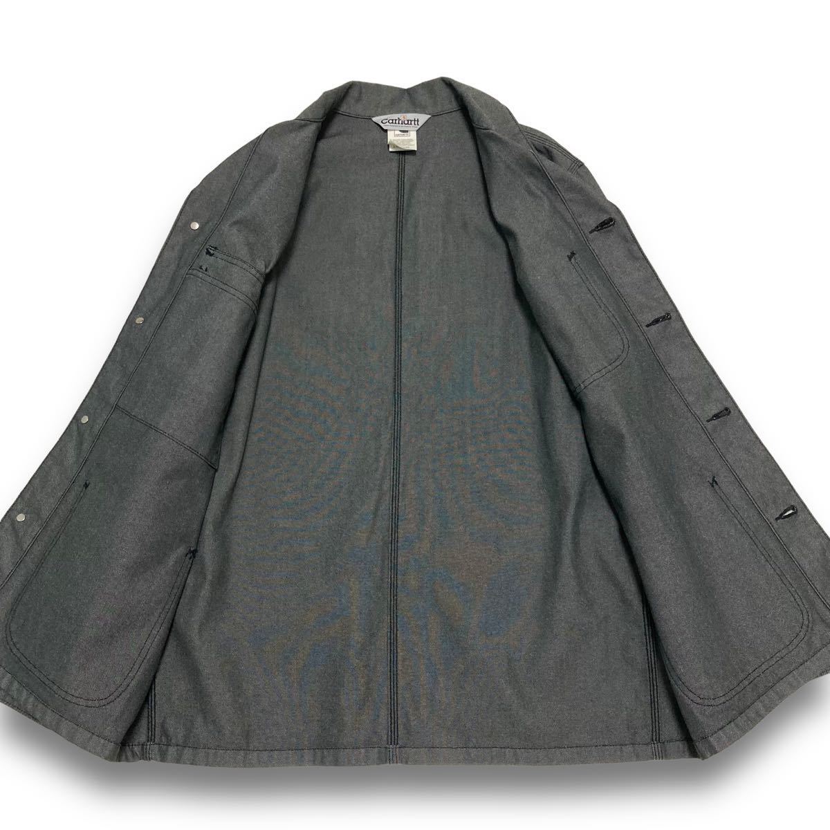 Carhartt】 カーハート ブラックデニムカバーオール シャツ Carhartt】 カーハート ブラックデニムカバーオール シャツ