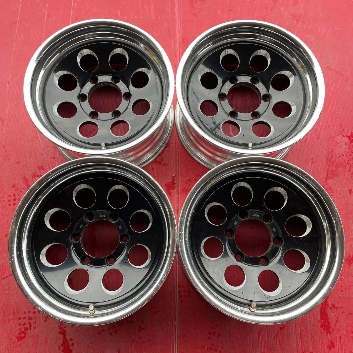 お気に入 深リム メーカー不明 16×8J±0 PCD139.7-6穴 ハブ径約106mm