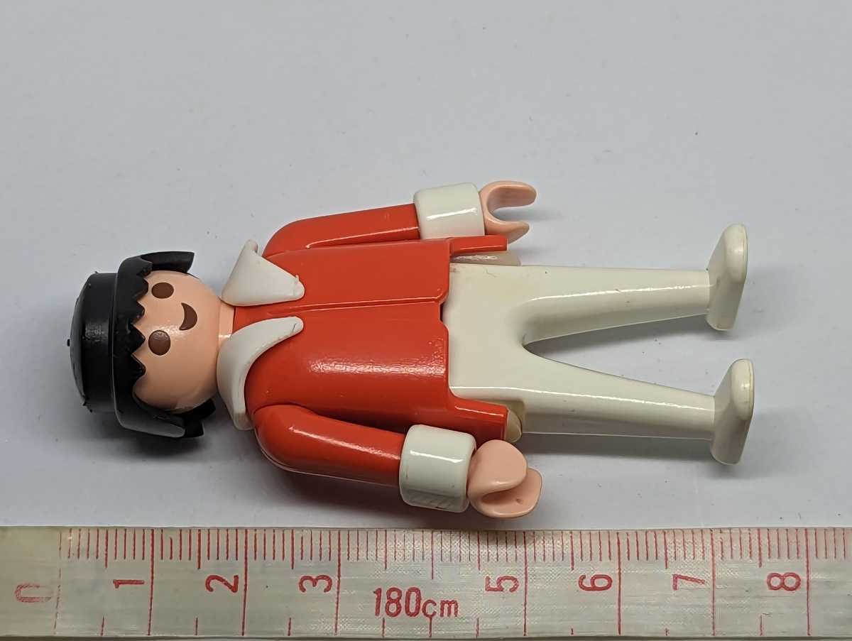 プレイモービル playmobil 人形 男 赤 1974 昭和 レトロの画像3