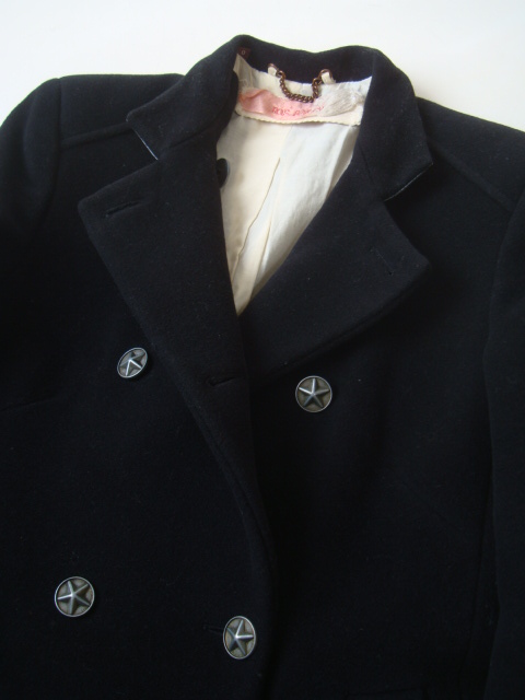 ROS BAILEY イングランド製ブラックコート size0 英国製 ロスベイリー_画像2