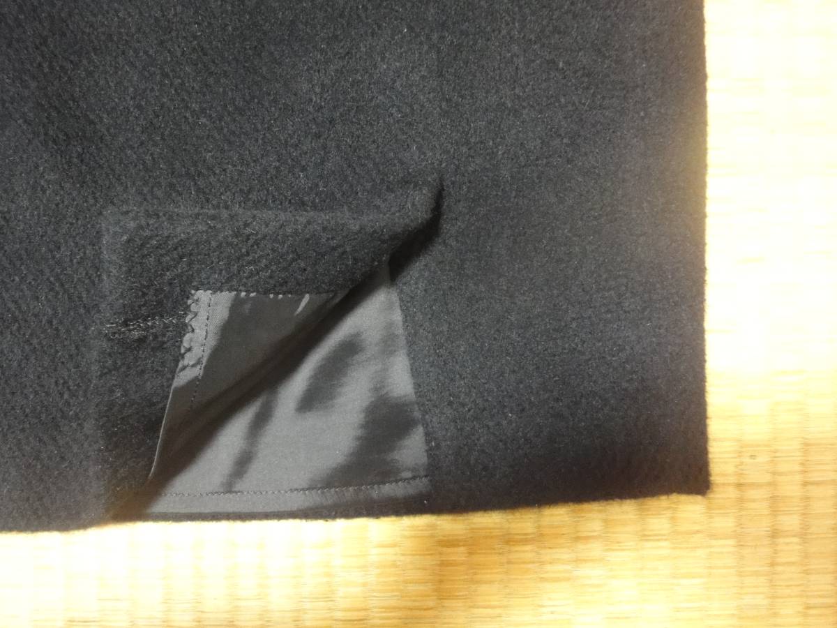 クリーニング済・美品　22 OCTOBRE　東京スタイル　上質アンゴラ55％毛45％　黒スカート　36_画像4