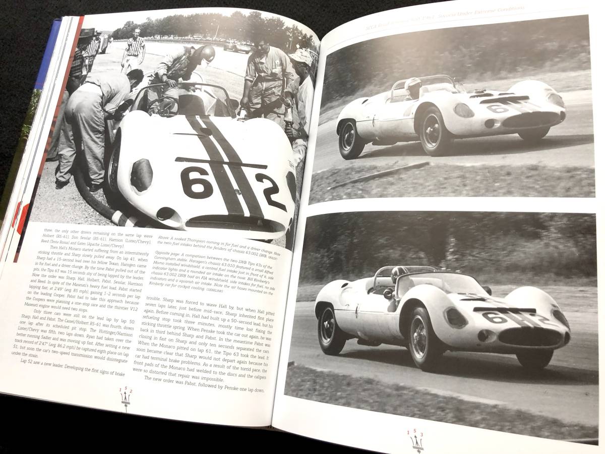 [ foreign book ] Maserati * bird cage photoalbum [Maserati Tipo 63, 64, 65: Birdcage to Supercage]* tipo targa * flow rio Le Mans 