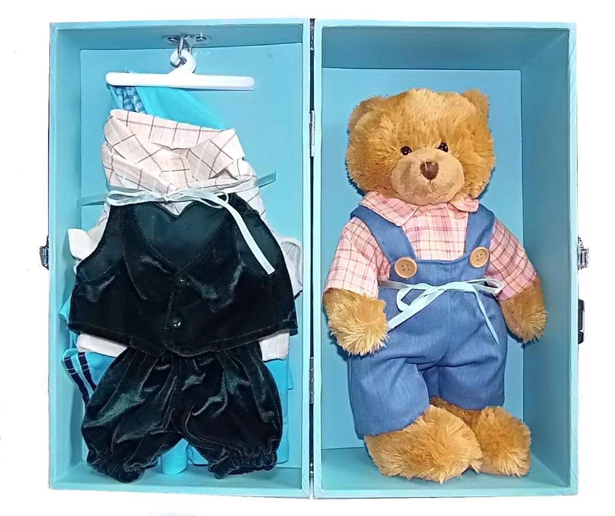  бесплатная доставка медведь. мягкая игрушка медведь надеты . изменение кукла комбинезон жакет Parker рубашка брюки одежда с коробкой 