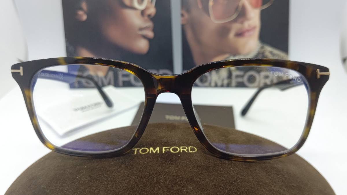 トムフォード 眼鏡 ブルーカットレンズ アジアンモデル 送料無料 税込 新品 TF5775-D-B 052 デミカラー