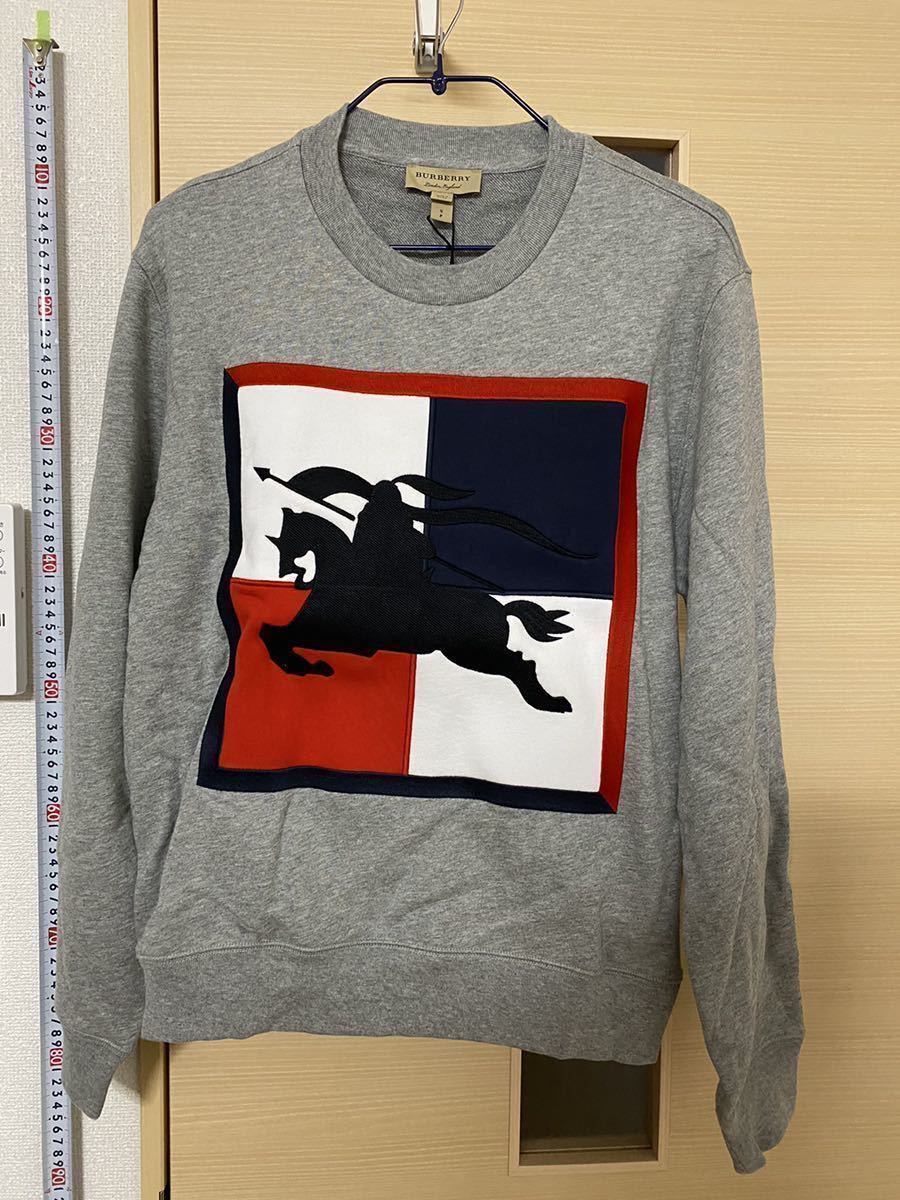 値下げしました Burberry バーバリー スウェット グレー 新品未使用