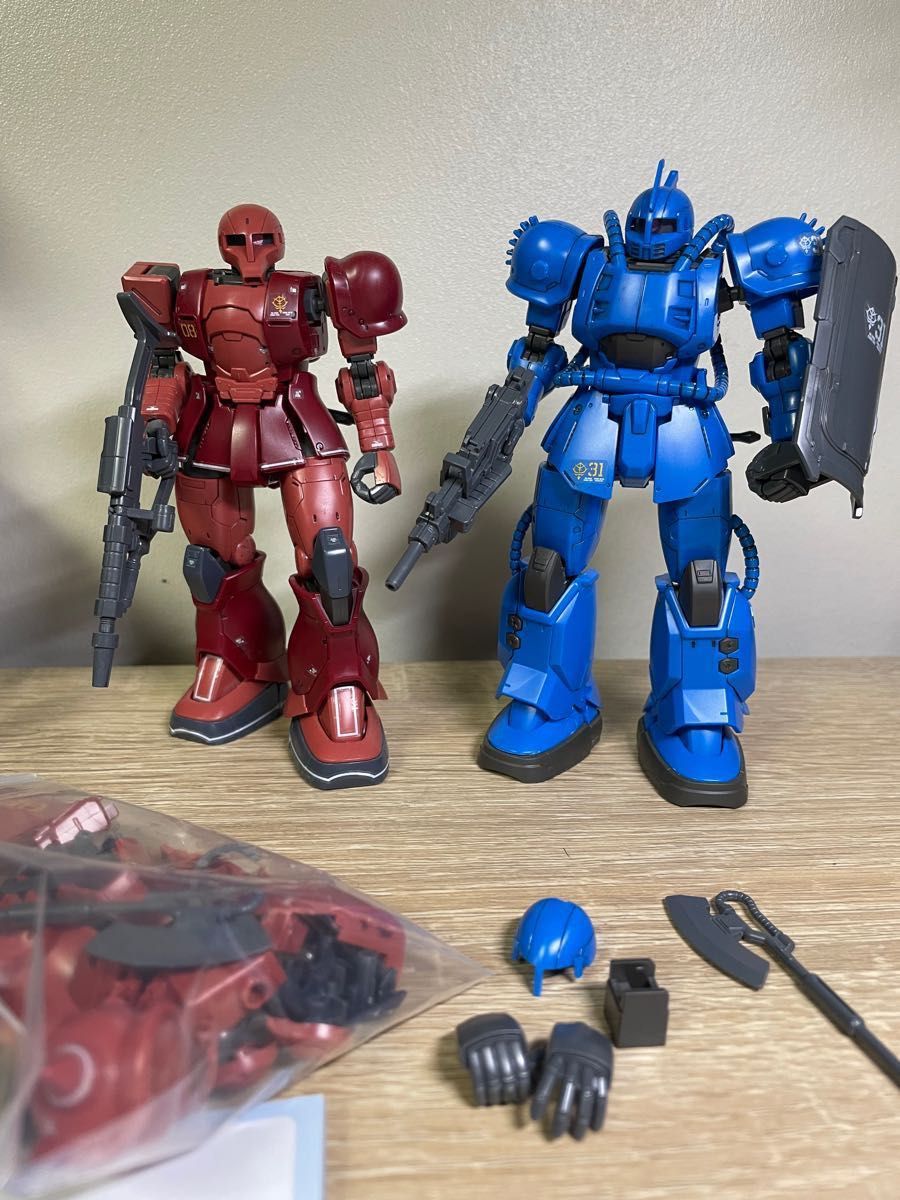 ガンプラ ジャンク HG ブグ ( ランバ・ラル機) シャア専用ザク1 ガンプラ ジャンク HG ブグ ( ランバ・ラル機) シャア専用ザク1