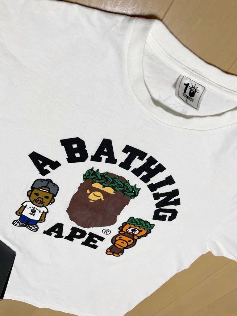 ☆BAPE STORE NYC 10th 10周年記念 BIG TEE BATHING × 未使用☆A T ☆BAPE STORE NYC 10th 10周年記念 BIG TEE BATHING × 未使用☆A T