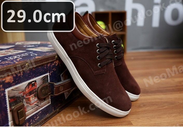 メンズ カジュアル スニーカー ブラウン サイズ 29.0cm 革靴 靴 カジュアル 屈曲性 通勤 軽量 インポート品【n040】