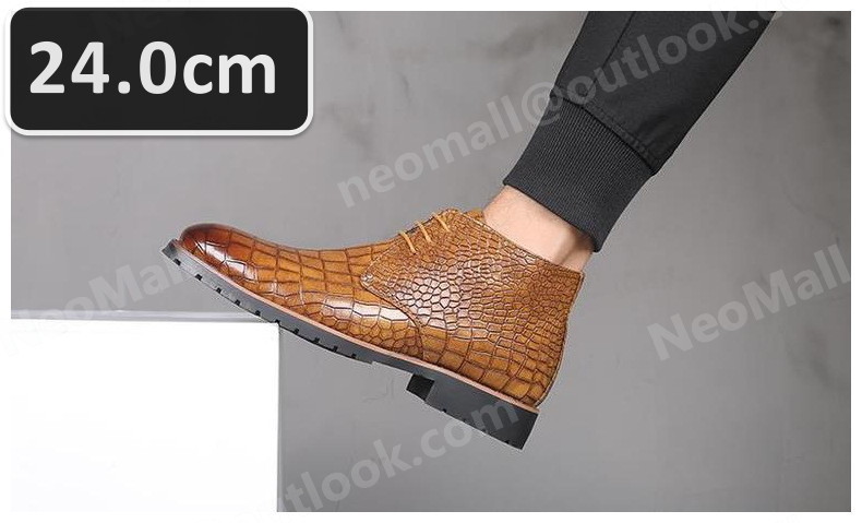 PUレザー メンズ シュートブーツ ライトブラウン サイズ 24.0cm 革靴 靴 カジュアル 屈曲性 通勤 軽量 インポート品【n033】