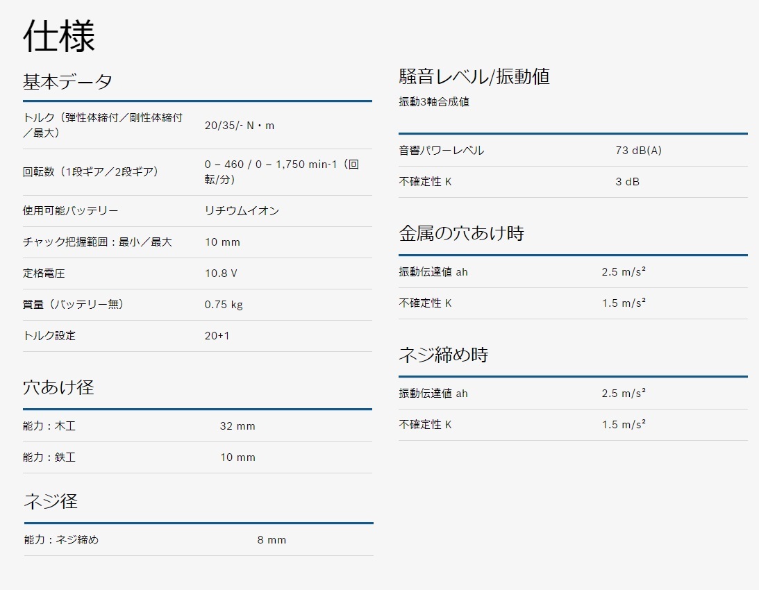 在庫 正規日本仕様 ボッシュ コードレスドライバードリル GSR10.8V-35 バッテリーGBA10.8V3.0Ah+充電器GAL12-40+ケース付 10.8V対応 BOSCH_画像3