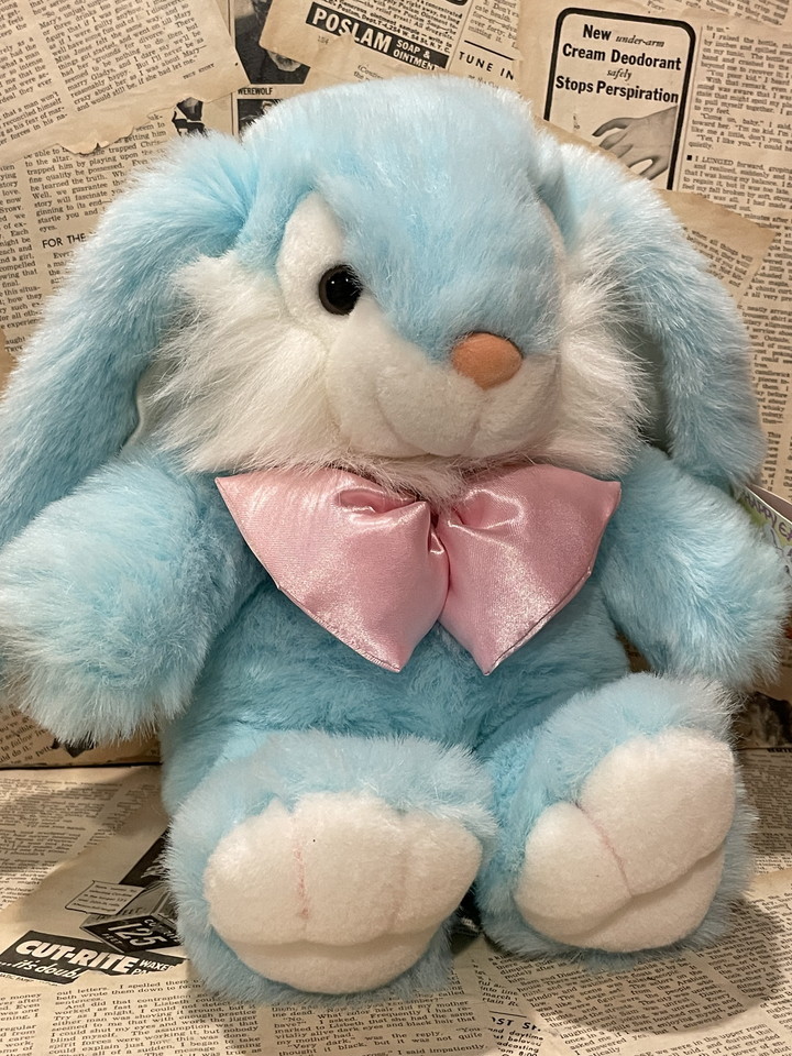 ☆1990年代/イースターバニー/ぬいぐるみ/即決ビンテージ/Easter Bunny/Plush(35cm) FO-017