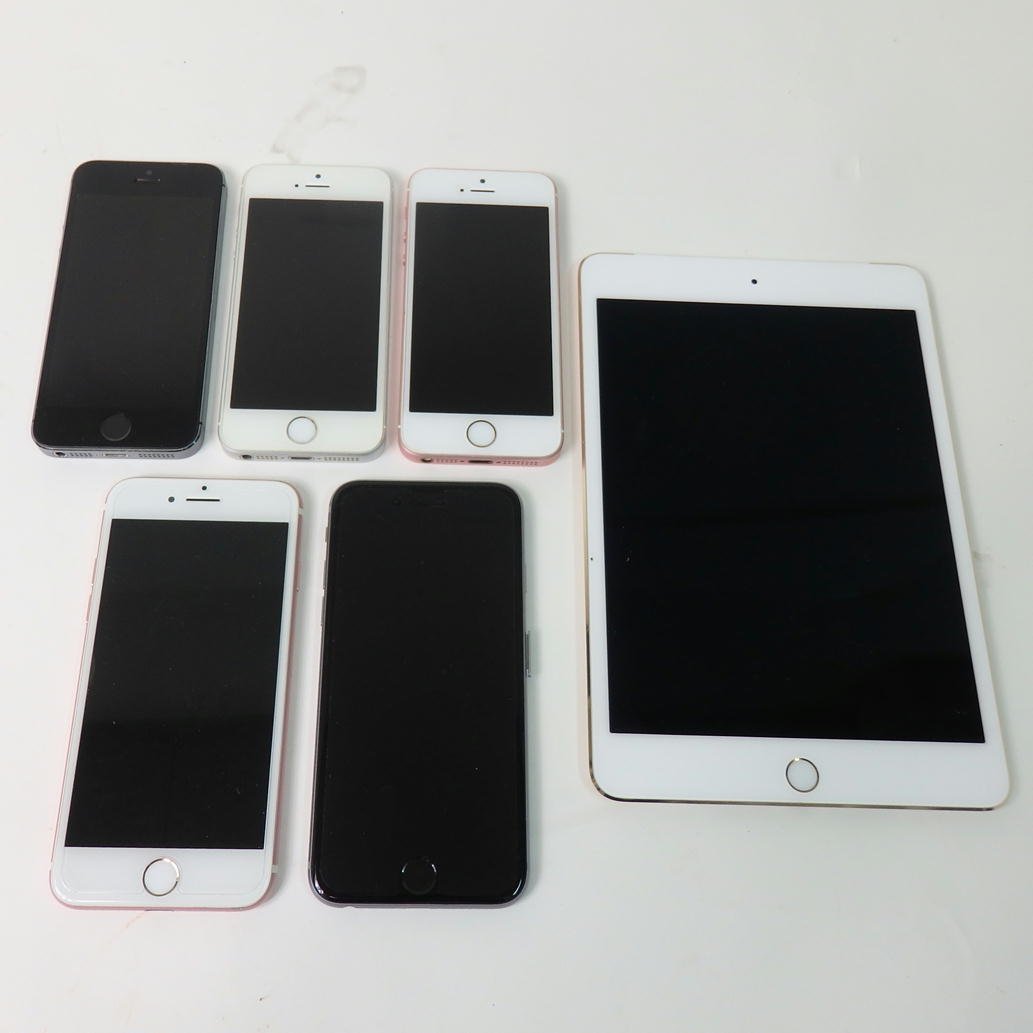 【ジャンク】apple アップル/iPhone５台＆iPad１台/84