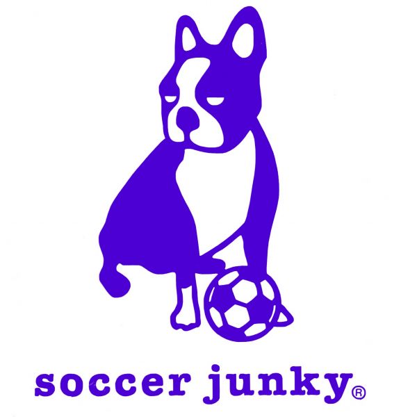 送料0　【soccer junky】サッカージャンキー-16cm　ステッカー2_ブルー