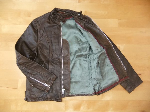 競売 Vintage Schott USA製 フロントZIP TALON ジャケット SCHOTT BROS