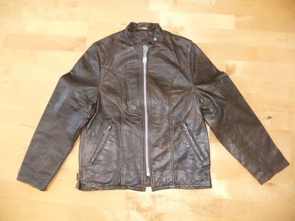 Schott ７０ｓ ヴィンテージ ショット 牛革　 シングル ライダース ジャケット　SCHOTT　BROS.inc. フロントZIP　TALON　 USA製_画像2