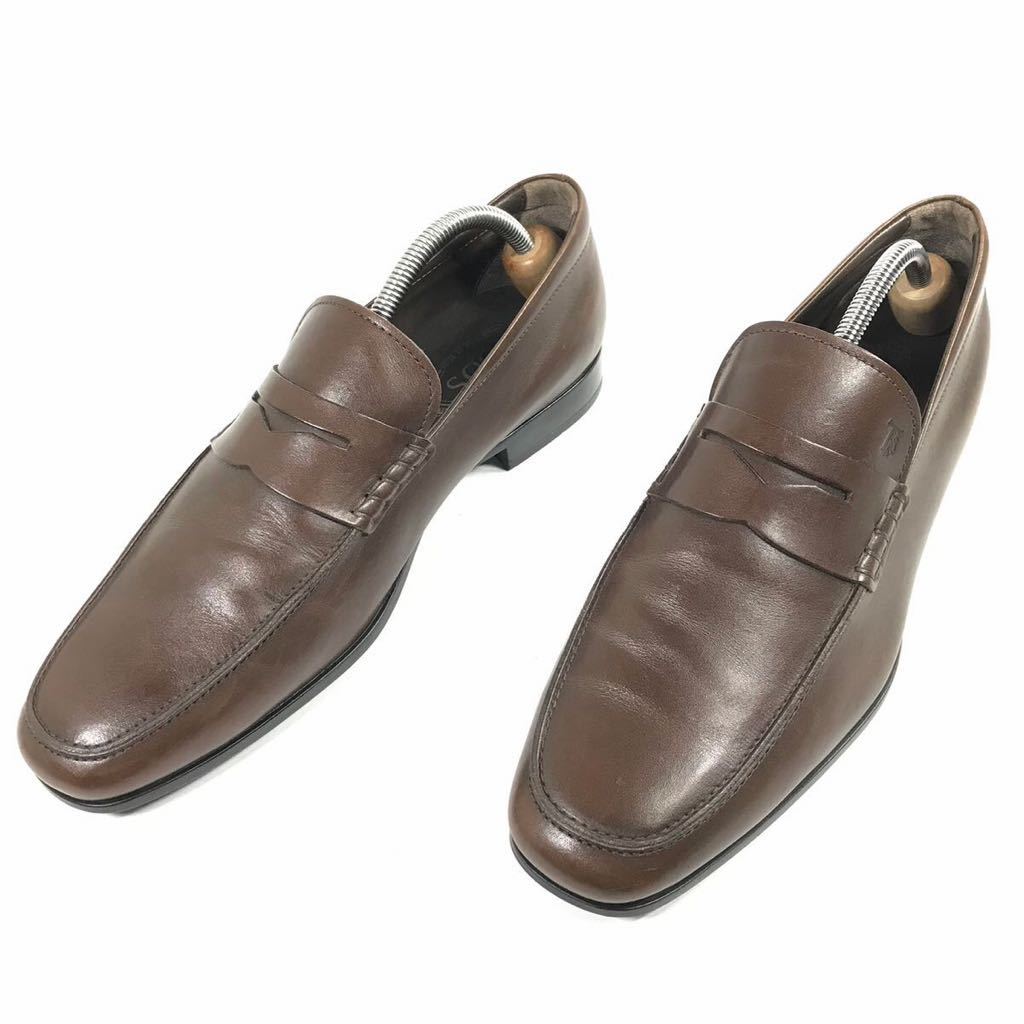 在庫あり/即出荷可 新品 TOD´S コイン ビット ローファー 革靴