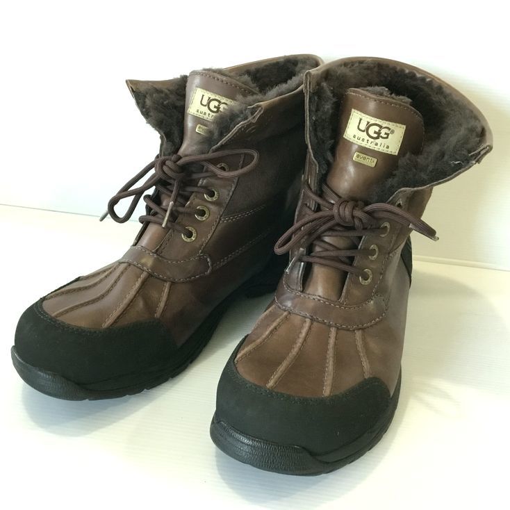 美品 UGG 3017 M Hilgard Worchester Boots アグ ボア レザーブーツ マウンテンブーツ 27.5㎝ 3017 ムートン_画像1