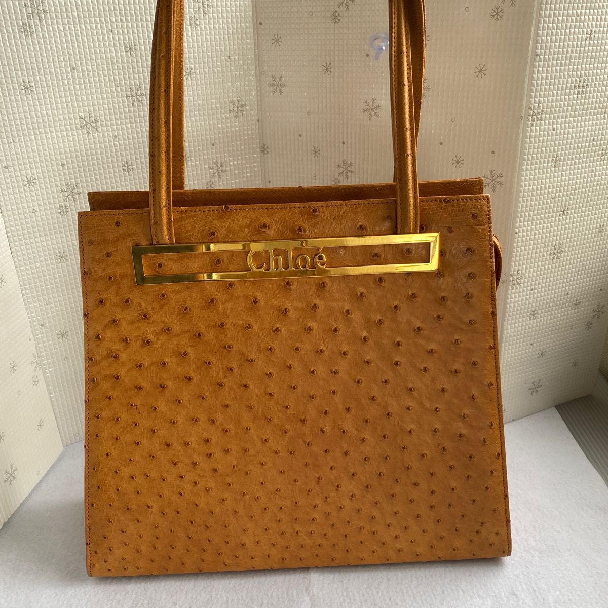 Chloe オーストリッチレザー トートバッグ(美品) レディース