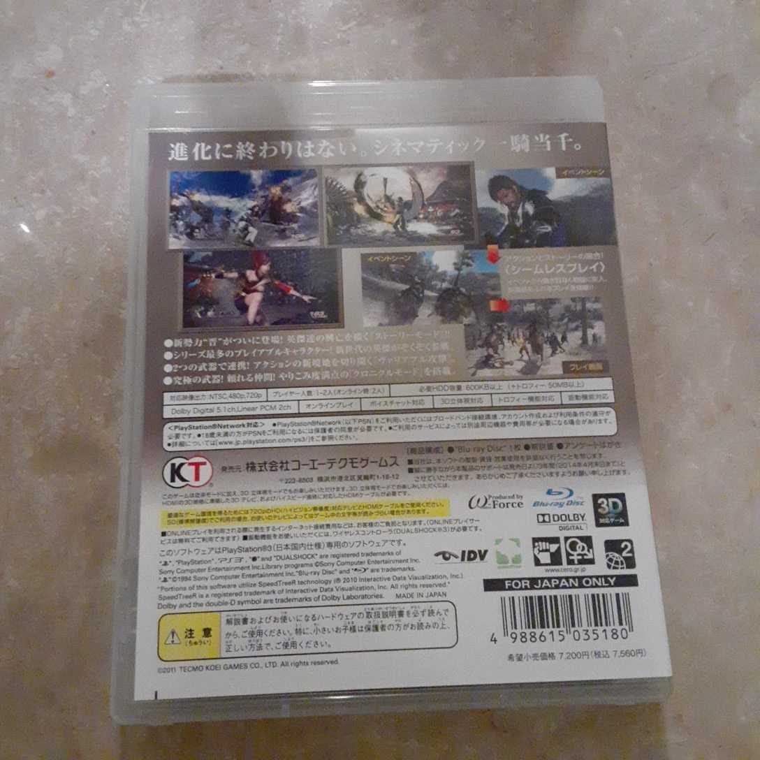 三國無双6 PS3 コーエーテクモゲームス　送料370円_画像2