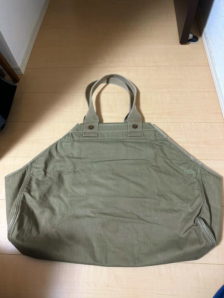  immediately complete sale goods TENDERLOIN×PORTER *T-HB WOOD BAG L* herringbone wood bag Porter tote bag Army Tenderloin regular price 33600 jpy 
