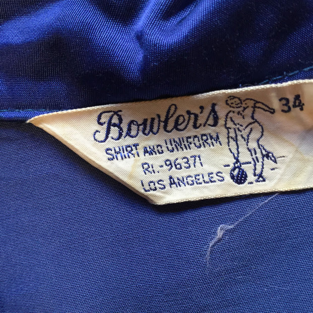 ★レア　ビンテージ　1950s　TEAMSTERS 208 コットンサテン　ボウラージャケット　チェーン刺繍　USA製L 6