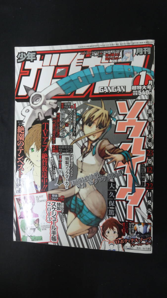 月刊少年ガンガン 2013年1月号 大久保篤 高津カリノ 藤本新太 水野英多 城平京 MS221208-004_画像1