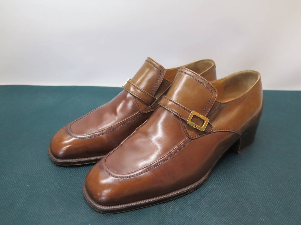 ⑫ beautiful goods ARTIOLI arte .oli leather shoes business shoes light brown group Brown size :5(24.5.) Italy 