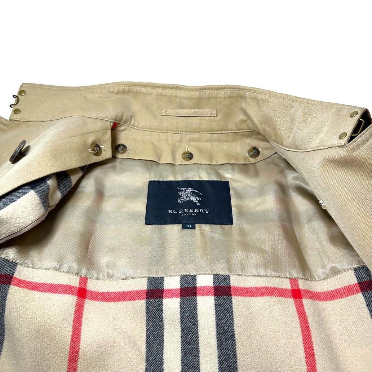 超美品】BURBERRY LONDON トレンチコート チェックライナー ベルト付き