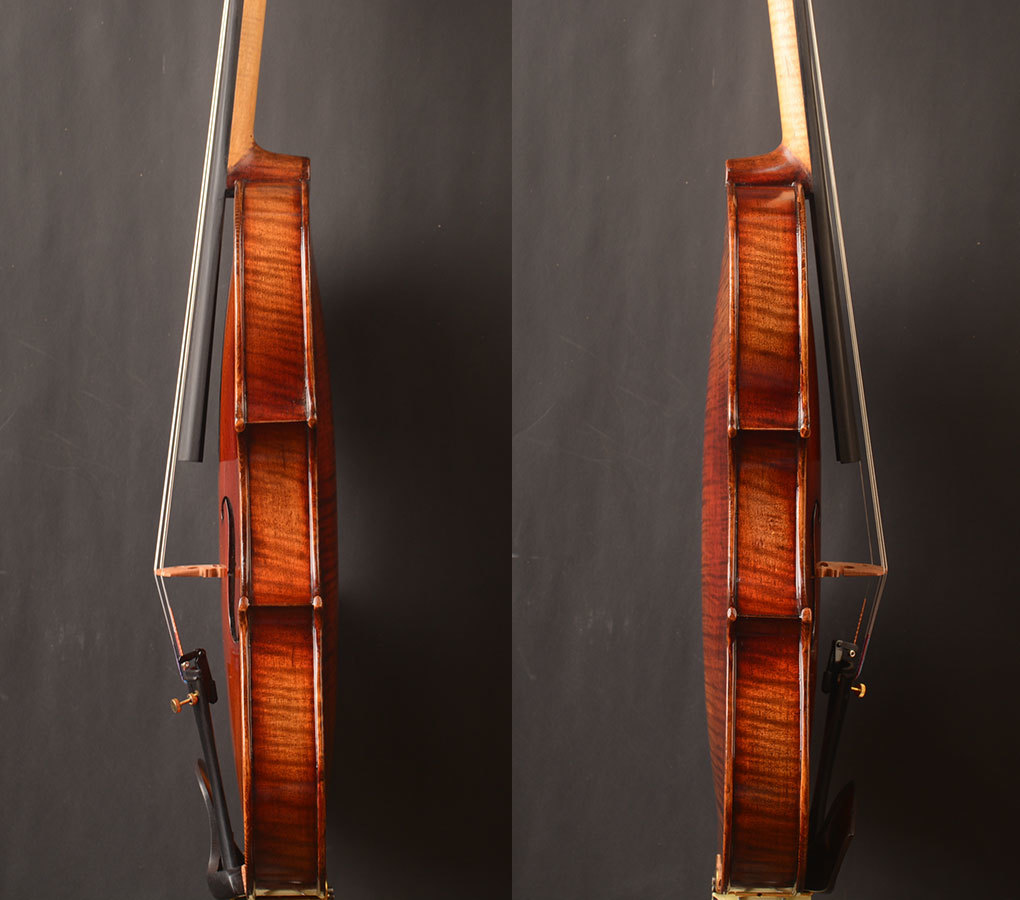 LiuXi工房　最上位モデル　ストラディバリ　ワンピースバック　バイオリン　4/4_画像3