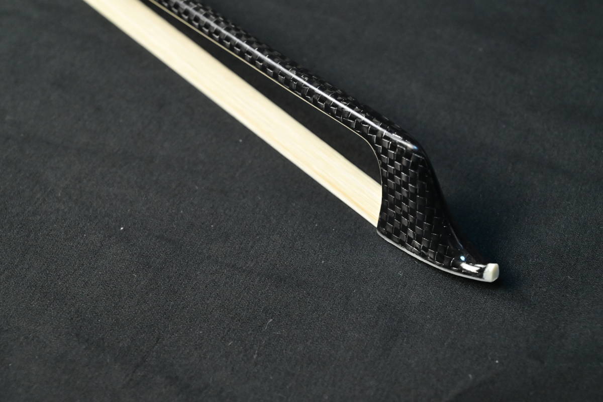 Yin Guohua弓工房 鼈甲フロッグ トップモデル 銀線カーボン チェロ弓