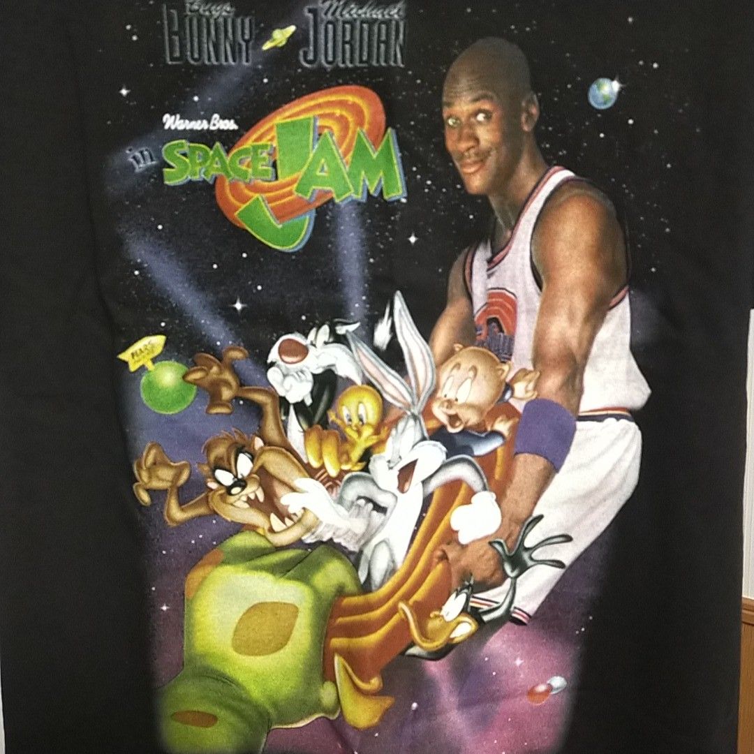 希少】90s SPACE JAM マイケルジョーダン Tシャツ ヴィンテージ-