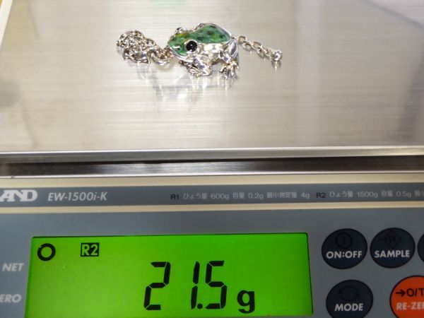 SATURNO/サツルノ 925刻印 バッグチャーム カエル 総重量21.5g 326Jの画像10