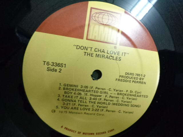 THE MIRACLES/DON'T CHA LOVE IT●LP_画像5