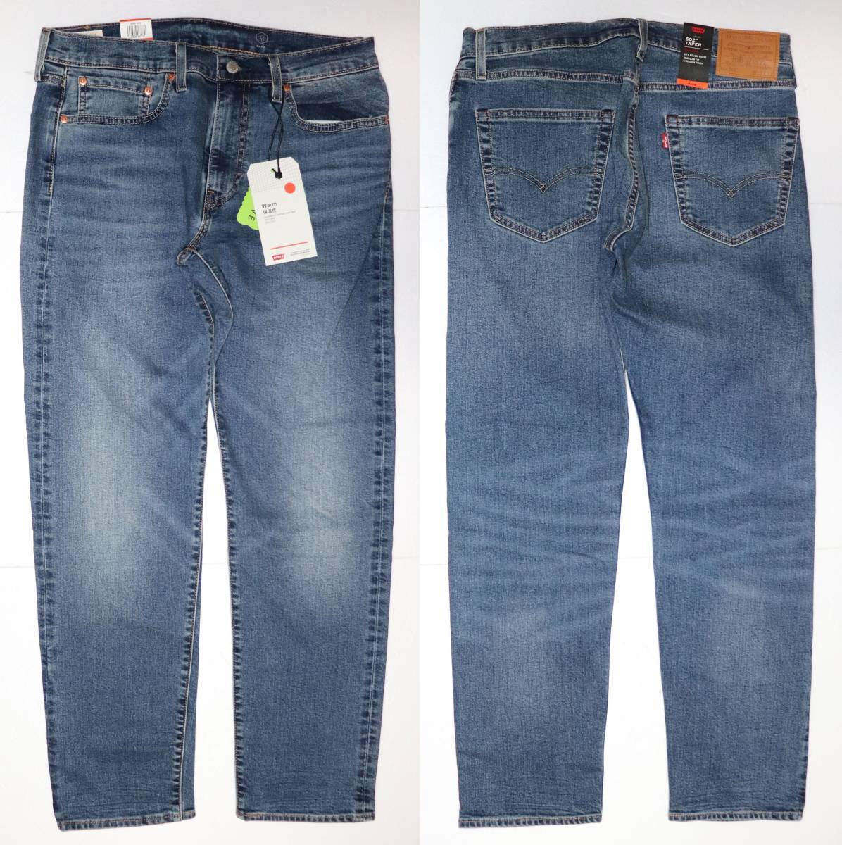 定価10000 新品 Levi's リーバイス 29507-1012 W28 L32 502 レギュラーテーパー インディゴ・ミッドユーズド WARM ストレッチデニム BIG-E_画像1