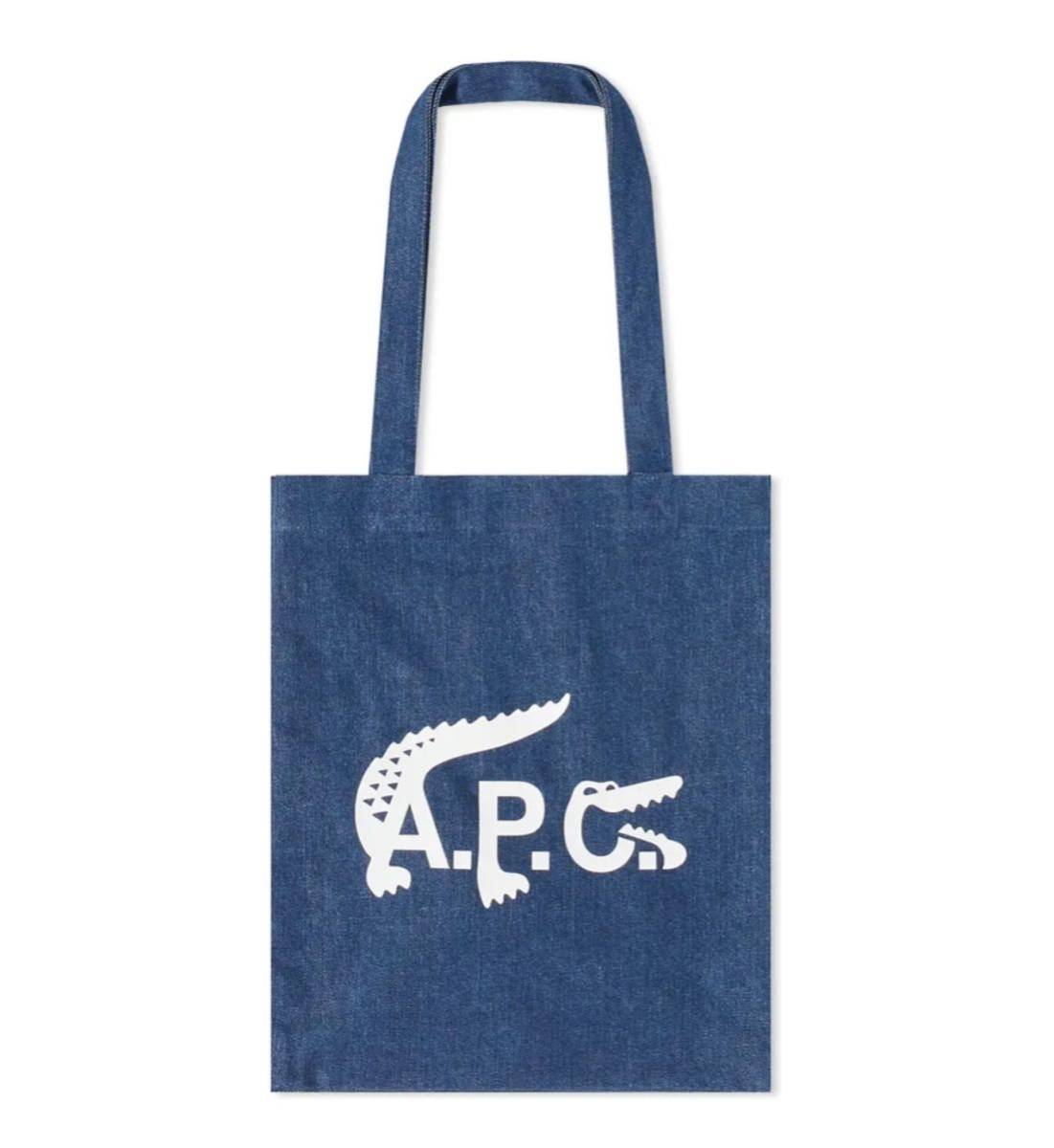 正規店仕入れの 今期A.P.C.×ラコステ コラボ ビッグロゴインディゴ縦型 ...
