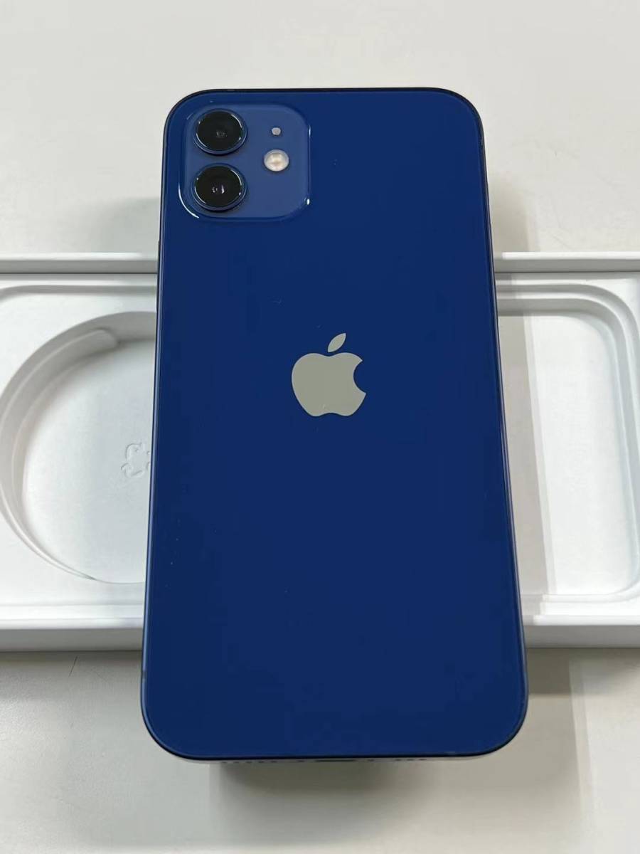 iPhone12 64GB ブルー デモ機 中古 本体 Softbank スマートフォン本体 