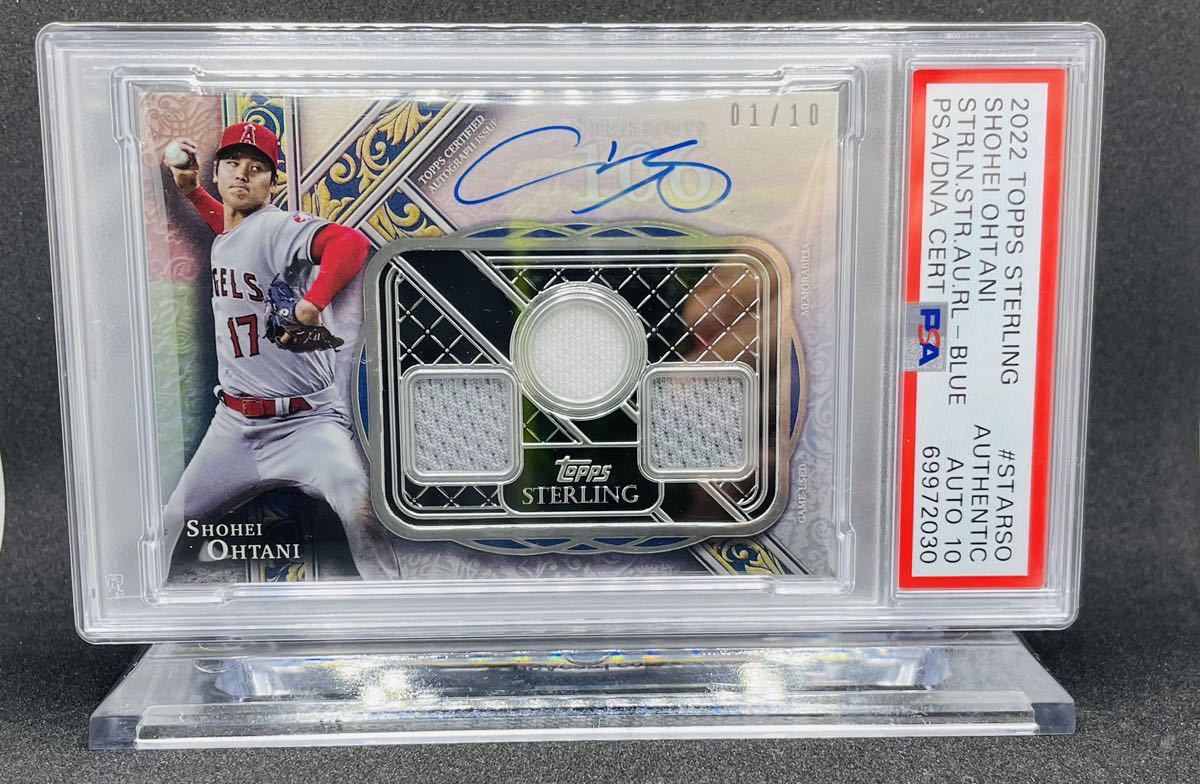 10枚限定 鑑定済み直筆サイン2022 Topps Stering大谷翔平 PSA 10
