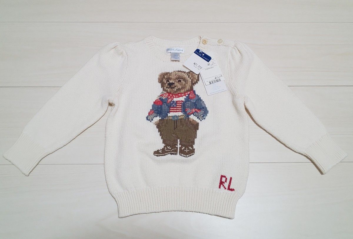 新品タグ付き／RALPH LAUREN／ラルフローレンポロベアニット