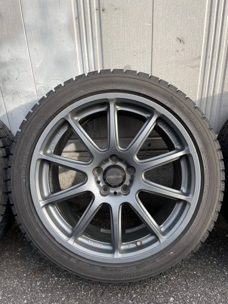 Prodriue プロドライブ GC-010E 17×7.5J+48 PCD100 5穴 ヨコハマアイスガード215/45R17 4本セット