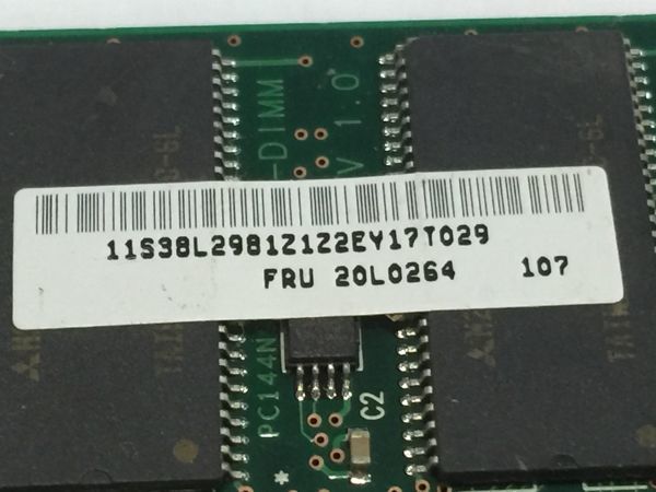 1. personal computer parts memory Mitsubishi PC100-222 MH8S64AQFC-7L CL2B 9912