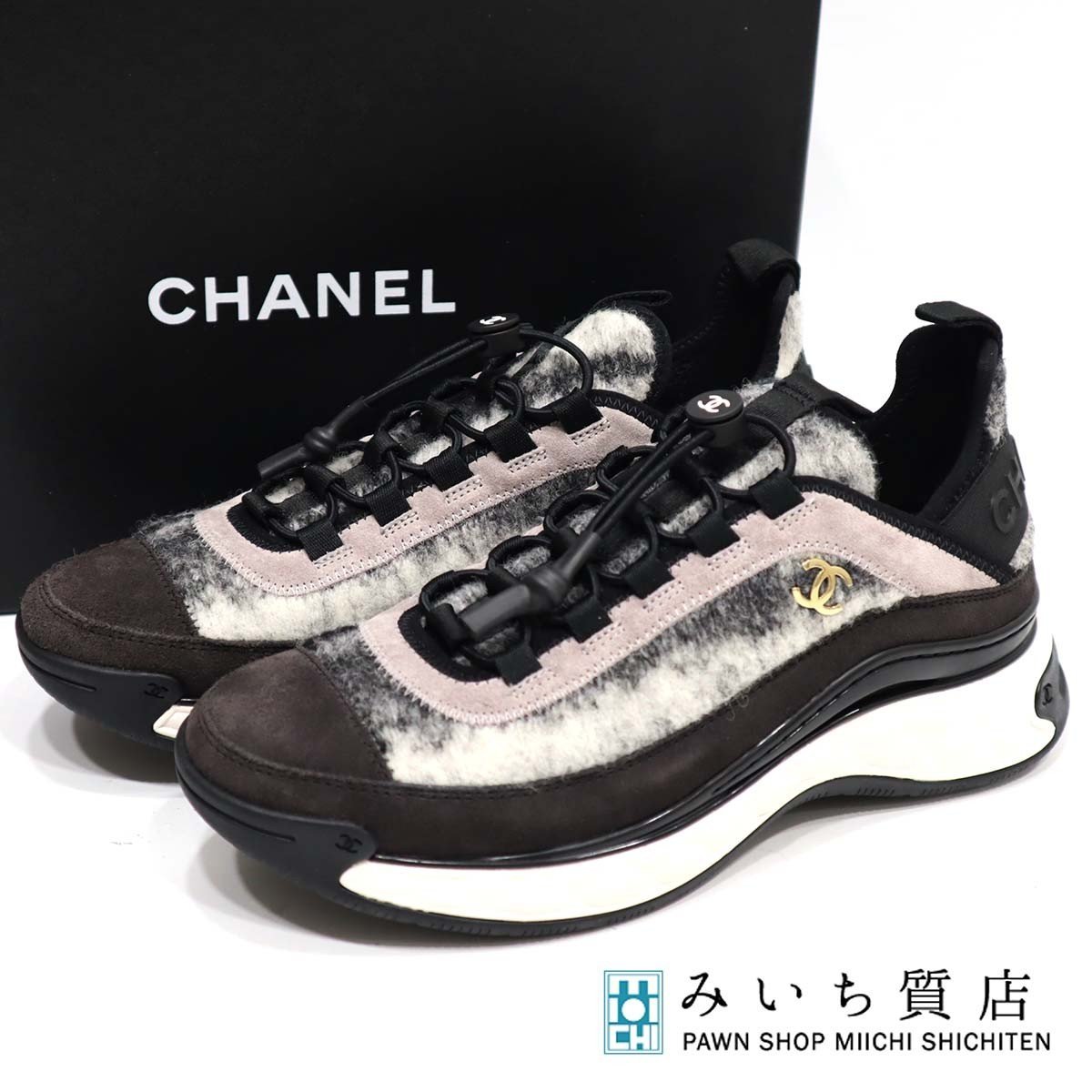 未使用 CHANEL ベルベットパンプス-connectedremag.com