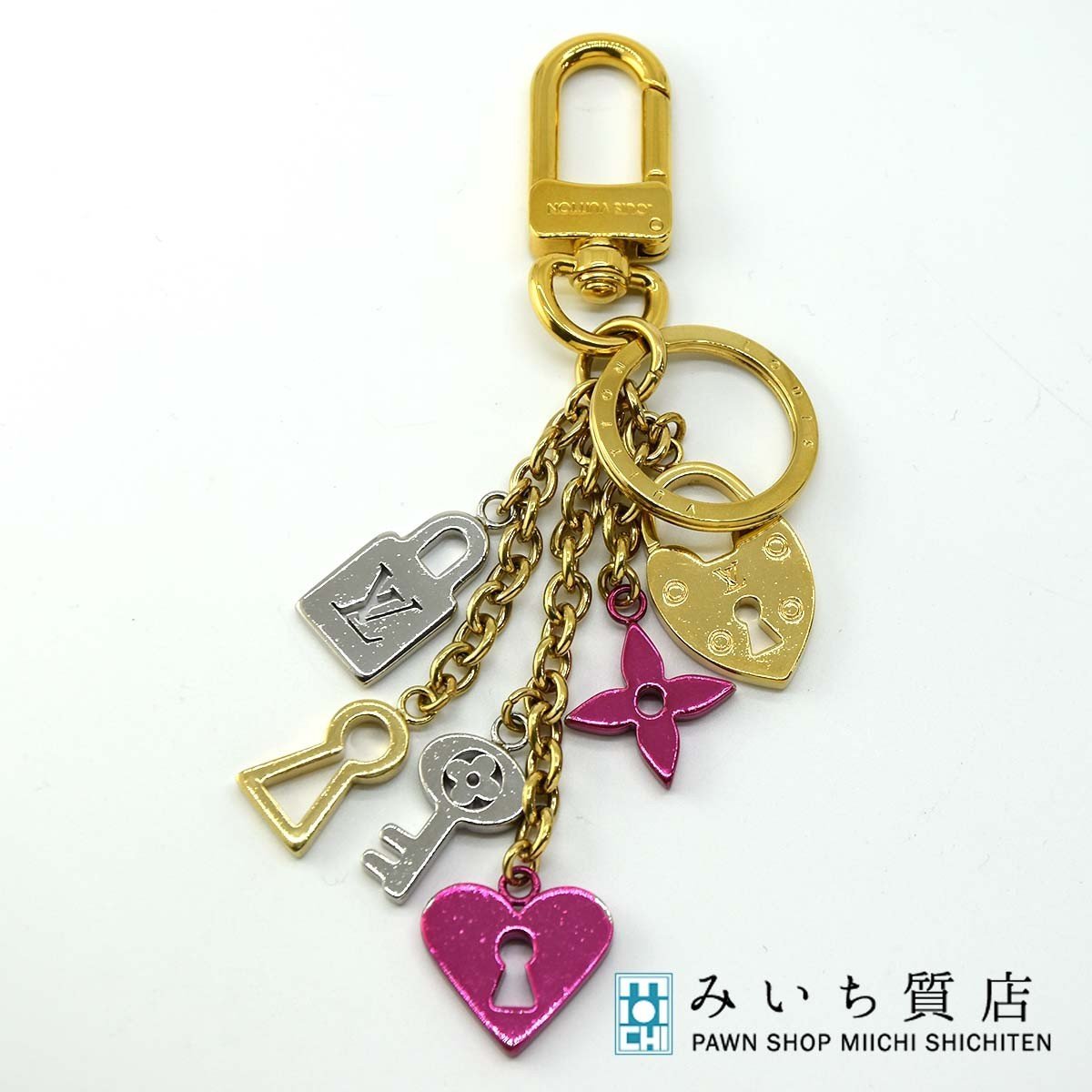  pawnshop LV charm porutokrela block M67438 key holder pink Louis Vuitton key charm H6150... pawnshop 