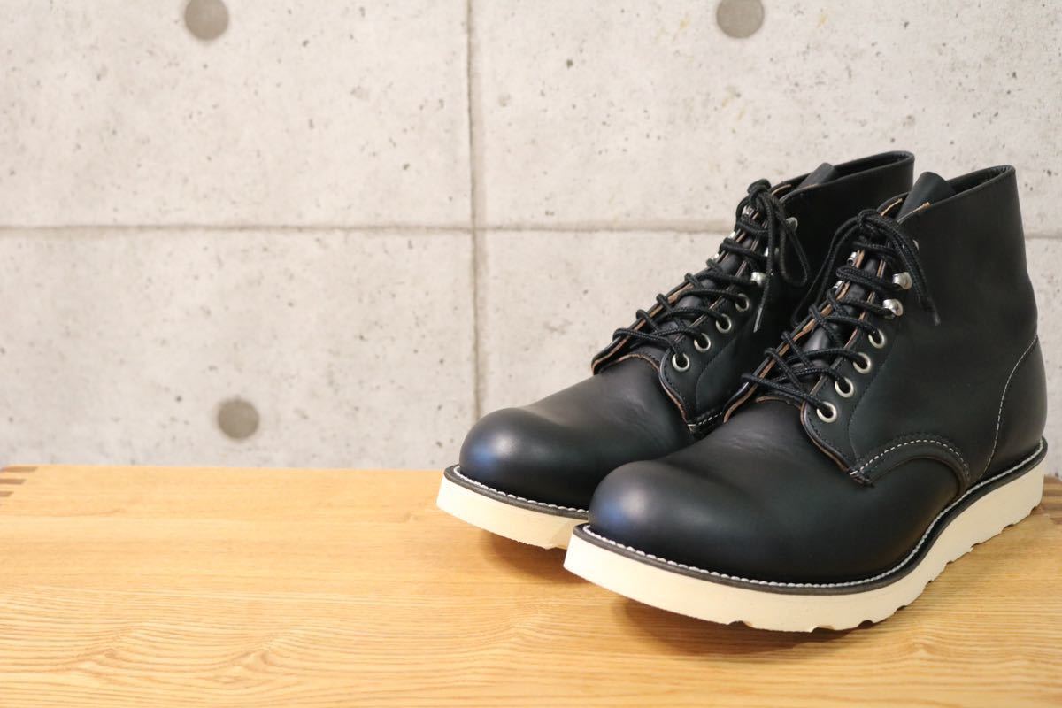 濃茶芯四角犬タグ RED WING Classic Round 8165 9.5 27.5cm レッド