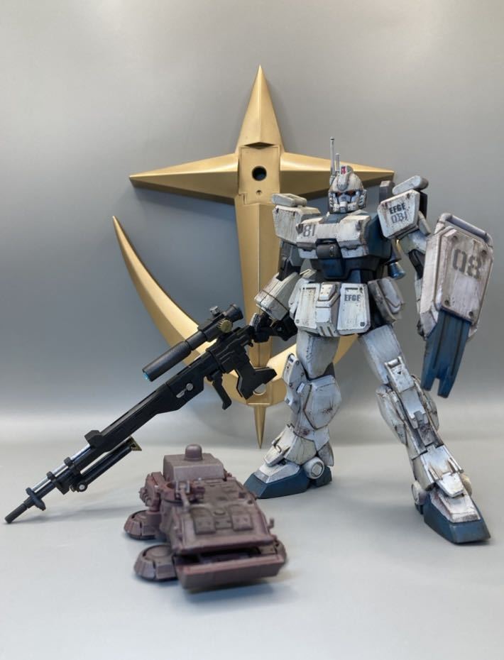 Yahoo!オークション - ウェザリング塗装済み完成品 HGUC 1/144
